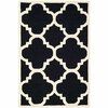Safavieh Cambridge Hand Tufted Accent Rugs, Black and Ivory - 2 x 3 ft. CAM140E-2